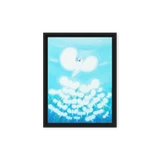 Bird of the Soul  #13-2 - Energy Art by Jisu Han - Framed Canvas Print