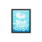 Bird of the Soul  #13-2 - Energy Art by Jisu Han - Framed Canvas Print