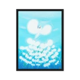 Bird of the Soul  #13-2 - Energy Art by Jisu Han - Framed Canvas Print