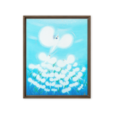 Bird of the Soul  #13-2 - Energy Art by Jisu Han - Framed Canvas Print