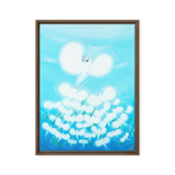 Bird of the Soul  #13-2 - Energy Art by Jisu Han - Framed Canvas Print