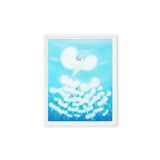 Bird of the Soul  #13-2 - Energy Art by Jisu Han - Framed Canvas Print