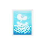 Bird of the Soul  #13-2 - Energy Art by Jisu Han - Framed Canvas Print