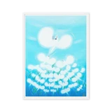 Bird of the Soul  #13-2 - Energy Art by Jisu Han - Framed Canvas Print