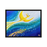 Bird of the Soul  #26-1 - Energy Art by Jisu Han - Framed Canvas Print