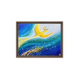 Bird of the Soul  #26-1 - Energy Art by Jisu Han - Framed Canvas Print
