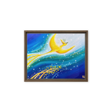 Bird of the Soul  #26-1 - Energy Art by Jisu Han - Framed Canvas Print