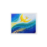 Bird of the Soul  #26-1 - Energy Art by Jisu Han - Framed Canvas Print