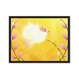 Bird of the Soul  #27 - Energy Art by Jisu Han - Framed Canvas Print