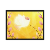 Bird of the Soul  #27 - Energy Art by Jisu Han - Framed Canvas Print