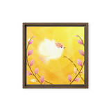 Bird of the Soul  #27 - Energy Art by Jisu Han - Framed Canvas Print