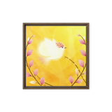 Bird of the Soul  #27 - Energy Art by Jisu Han - Framed Canvas Print