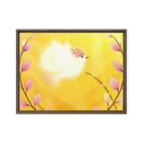 Bird of the Soul  #27 - Energy Art by Jisu Han - Framed Canvas Print