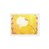 Bird of the Soul  #27 - Energy Art by Jisu Han - Framed Canvas Print