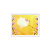 Bird of the Soul  #27 - Energy Art by Jisu Han - Framed Canvas Print