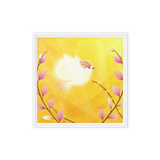 Bird of the Soul  #27 - Energy Art by Jisu Han - Framed Canvas Print