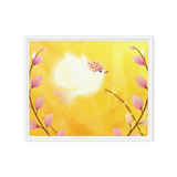 Bird of the Soul  #27 - Energy Art by Jisu Han - Framed Canvas Print