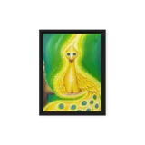 Bird of the Soul  #30 - Energy Art by Jisu Han - Framed Canvas Print