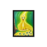 Bird of the Soul  #30 - Energy Art by Jisu Han - Framed Canvas Print
