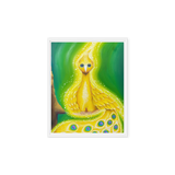 Bird of the Soul  #30 - Energy Art by Jisu Han - Framed Canvas Print
