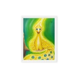 Bird of the Soul  #30 - Energy Art by Jisu Han - Framed Canvas Print