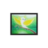 Bird of the Soul #11 - Energy Art by Jisu Han - Framed Canvas Print