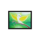 Bird of the Soul #11 - Energy Art by Jisu Han - Framed Canvas Print