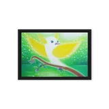 Bird of the Soul #11 - Energy Art by Jisu Han - Framed Canvas Print