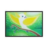 Bird of the Soul #11 - Energy Art by Jisu Han - Framed Canvas Print