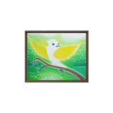 Bird of the Soul #11 - Energy Art by Jisu Han - Framed Canvas Print