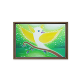 Bird of the Soul #11 - Energy Art by Jisu Han - Framed Canvas Print
