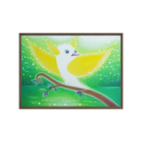 Bird of the Soul #11 - Energy Art by Jisu Han - Framed Canvas Print