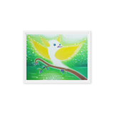 Bird of the Soul #11 - Energy Art by Jisu Han - Framed Canvas Print