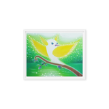 Bird of the Soul #11 - Energy Art by Jisu Han - Framed Canvas Print
