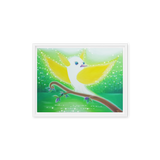 Bird of the Soul #11 - Energy Art by Jisu Han - Framed Canvas Print