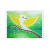 Bird of the Soul #11 - Energy Art by Jisu Han - Framed Canvas Print