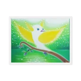 Bird of the Soul #11 - Energy Art by Jisu Han - Framed Canvas Print