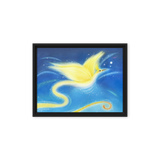 Bird of the Soul #12 - Energy Art by Jisu Han - Framed Canvas Print
