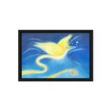 Bird of the Soul #12 - Energy Art by Jisu Han - Framed Canvas Print