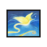 Bird of the Soul #12 - Energy Art by Jisu Han - Framed Canvas Print