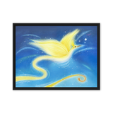 Bird of the Soul #12 - Energy Art by Jisu Han - Framed Canvas Print
