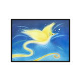 Bird of the Soul #12 - Energy Art by Jisu Han - Framed Canvas Print