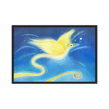 Bird of the Soul #12 - Energy Art by Jisu Han - Framed Canvas Print