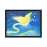 Bird of the Soul #12 - Energy Art by Jisu Han - Framed Canvas Print
