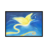 Bird of the Soul #12 - Energy Art by Jisu Han - Framed Canvas Print