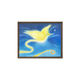 Bird of the Soul #12 - Energy Art by Jisu Han - Framed Canvas Print