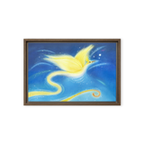 Bird of the Soul #12 - Energy Art by Jisu Han - Framed Canvas Print