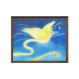 Bird of the Soul #12 - Energy Art by Jisu Han - Framed Canvas Print