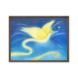 Bird of the Soul #12 - Energy Art by Jisu Han - Framed Canvas Print