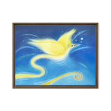 Bird of the Soul #12 - Energy Art by Jisu Han - Framed Canvas Print